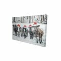 Fondo 12 x 18 in. Curious Christmas Cows-Print on Canvas FO2787717